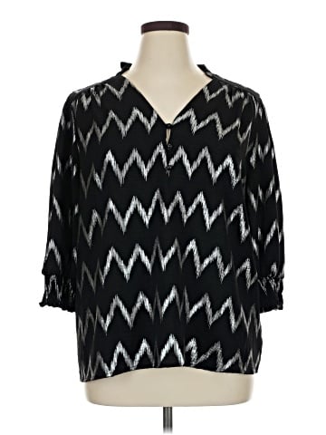 NY Collection 3/4 Sleeve Blouse (view 1)