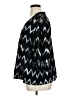 NY Collection 100% Polyester Chevron-herringbone Black 3/4 Sleeve Blouse Size 1X - photo 5