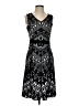 Ellen Tracy Graphic Black Cocktail Dress Size 2 - photo 1