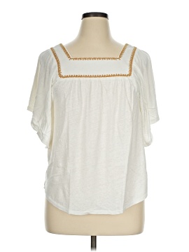 Garnet Hill Short Sleeve Blouse