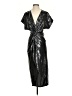 Saylor Metallic Black Cocktail Dress Size S - photo 1