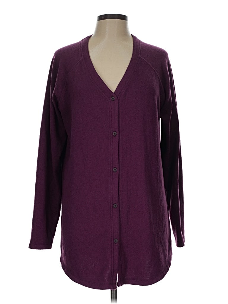 Pre-owned Columbia Cardigan Sweater In Burgundy