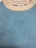 Minnow Color Block Blue Pullover Sweater Size XS - photo 3