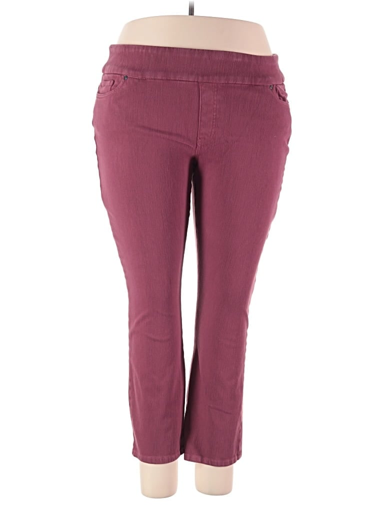 Pre-owned Coldwater Creek Casual Pants In Burgundy