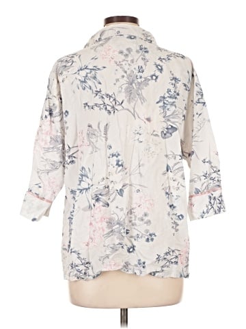 Papinelle 3/4 Sleeve Button-Down Shirt (view 2)