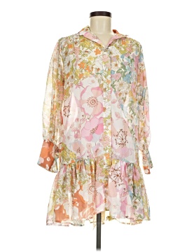 Pink Ripple Casual Dress