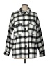 Forever 21 Plaid Gray Coat Size L - photo 1