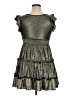 Zac Posen Metallic Gray Cocktail Dress Size 16 - photo 2