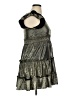 Zac Posen Metallic Gray Cocktail Dress Size 16 - photo 4