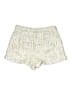 Express 100% Polyester Tweed Ivory Shorts Size 10 - photo 2