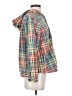 L.L.Bean 100% Cotton Plaid Orange Windbreaker Size S - photo 4