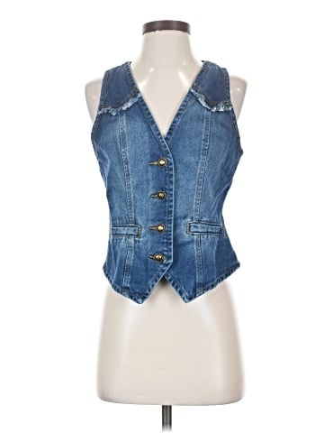 Allegra K Denim Vest (view 1)