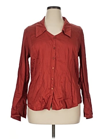 Cato 3/4 Sleeve Button-Down Shirt (view 1)