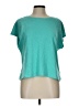 Talbots 100% Cotton Teal Short Sleeve Top Size L (petite) - photo 1