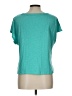 Talbots 100% Cotton Teal Short Sleeve Top Size L (petite) - photo 2