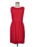 J.Crew 100% Polyester Solid Red Casual Dress Size 6 - photo 1