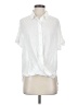 BCBGeneration 100% Polyester White Short Sleeve Blouse Size S - photo 1