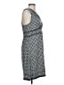 Max Studio Polka Dots Gray Casual Dress Size L - photo 4