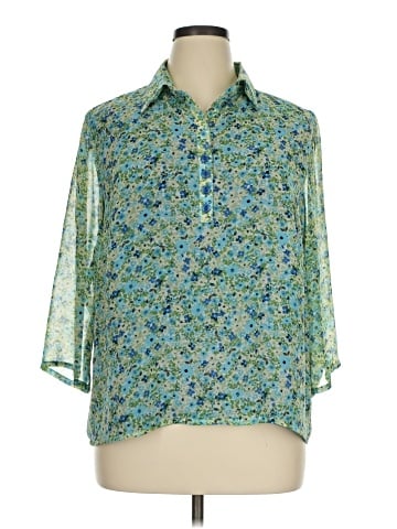 Cj Banks 3/4 Sleeve Blouse (view 1)