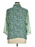 Cj Banks 100% Polyester Floral Green 3/4 Sleeve Blouse Size 1X - photo 2