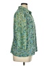 Cj Banks 100% Polyester Floral Green 3/4 Sleeve Blouse Size 1X - photo 4