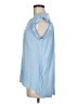Ann Taylor LOFT 100% Rayon Blue Sleeveless Blouse Size M - photo 5