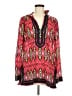 Tory Burch 100% Cotton Red Long Sleeve Blouse Size 8 - photo 1