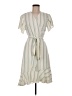 CAbi Stripes Ivory Blue Casual Dress Size M - photo 1