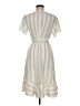 CAbi Stripes Ivory Blue Casual Dress Size M - photo 2