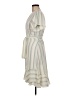 CAbi Stripes Ivory Blue Casual Dress Size M - photo 5