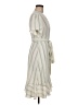 CAbi Stripes Ivory Blue Casual Dress Size M - photo 4