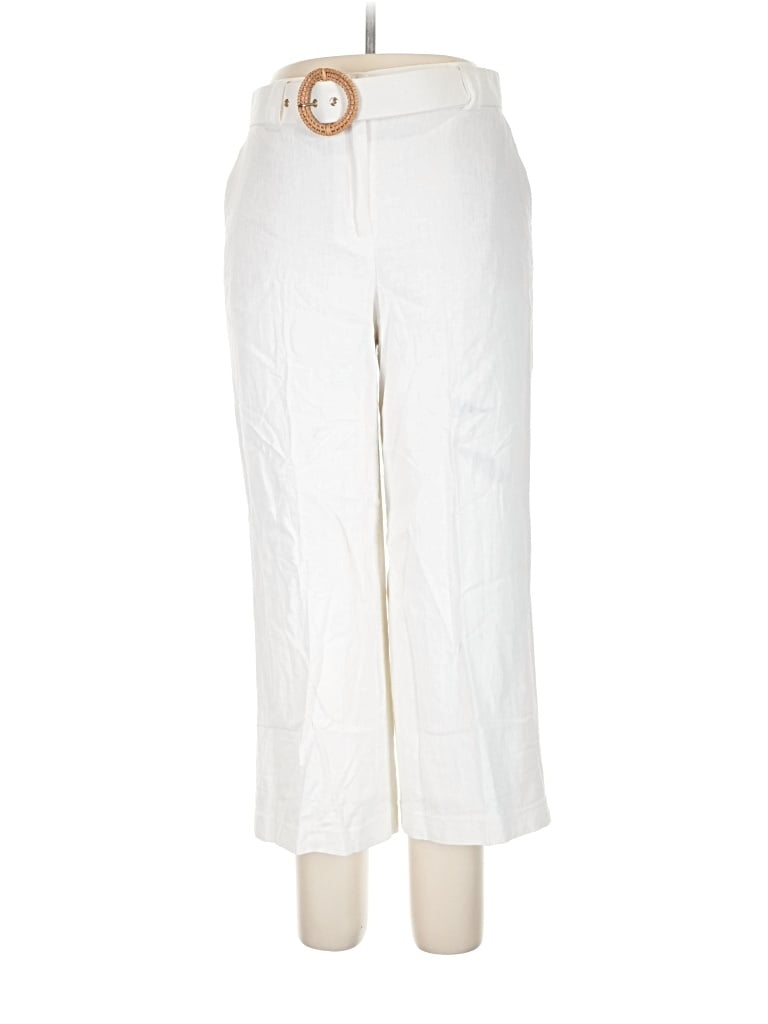 Pre-owned Rachel Zoe Tjx Linen Pants In White