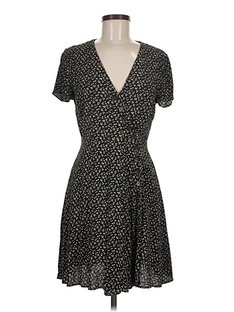 Pre-owned Madewell Casual Dress In Black