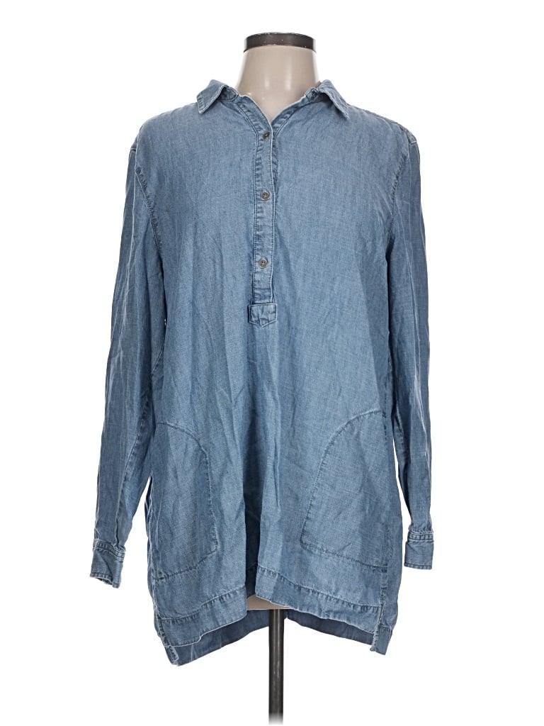 Pre-owned Jjill Casual Dress In Blue