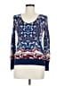 Talbots 100% Wool Paisley Blue Wool Pullover Sweater Size M - photo 1