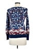Talbots 100% Wool Paisley Blue Wool Pullover Sweater Size M - photo 2
