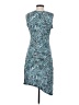 MICHAEL Michael Kors Paisley Teal Cocktail Dress Size S - photo 2