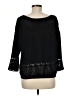 Ella Moss 100% Cotton Black Pullover Sweater Size M - photo 2