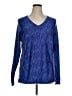Velocity Blue Long Sleeve Top Size 1X - photo 1