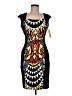Sangria Graphic Black Cocktail Dress Size 6 - photo 1