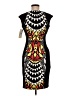 Sangria Graphic Black Cocktail Dress Size 6 - photo 2