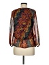 Sundance 100% Silk Brown Long Sleeve Silk Top Size M - photo 2