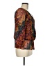 Sundance 100% Silk Brown Long Sleeve Silk Top Size M - photo 4