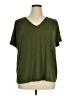 PREMISE Green Short Sleeve Top Size 1X - photo 1