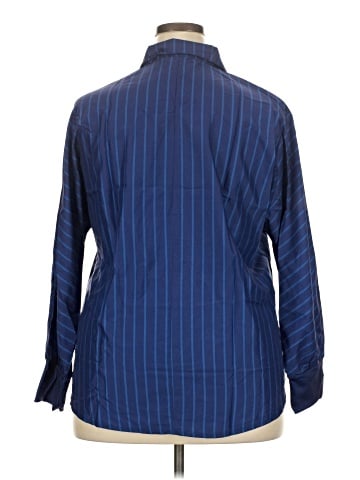 Unbranded Long Sleeve Button-Down Shirt (view 2)
