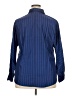 Unbranded Stripes Blue Long Sleeve Button-Down Shirt Size XXL - photo 2
