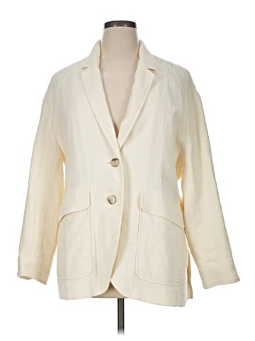 Madewell Cotton-Linen Relaxed Larsen Blazer (view 1)