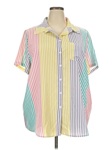 Unbranded Short Sleeve Button-Down Shirt (view 1)