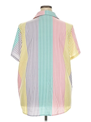 Unbranded Short Sleeve Button-Down Shirt (view 2)