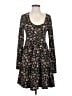 Hot Topic Floral Black Casual Dress Size S - photo 1